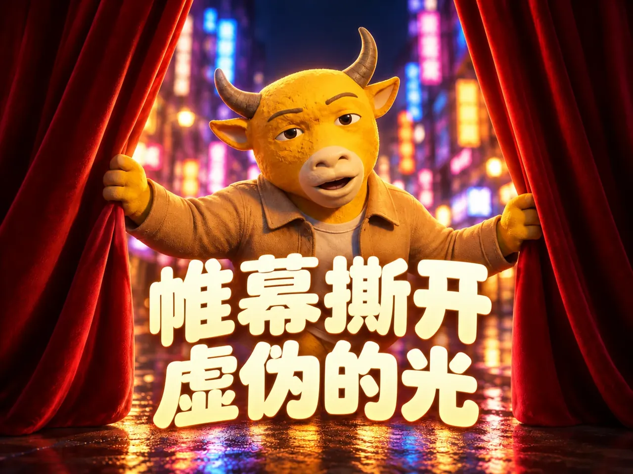 帷幕撕开虚伪的光